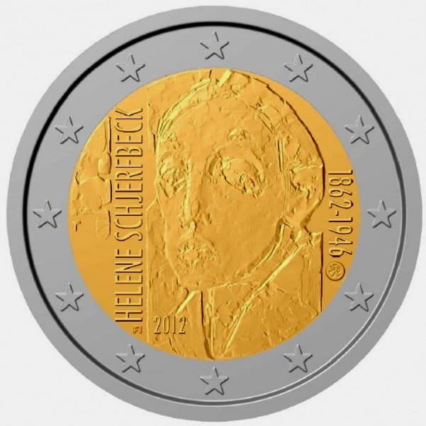 2 euro Finlandia Helene Schjerfbeck 2012