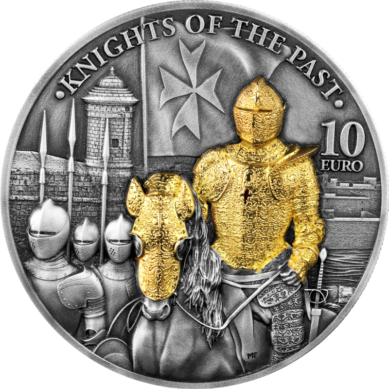 Malta 10 euro Knights of the past 2ozAg.999 2023