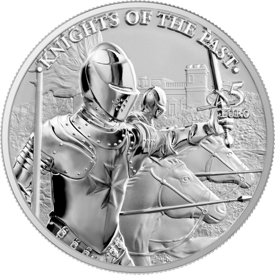 Malta 5 euro Knights of the Past 1 Oz Ag.999 2021 I