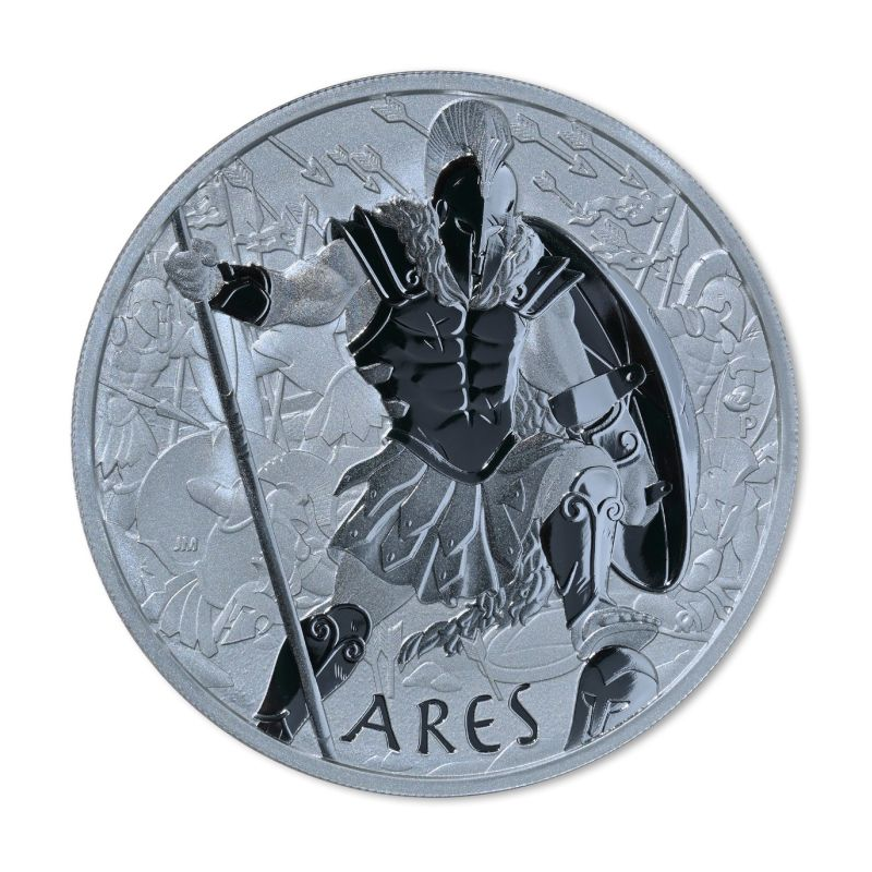 Tuvalu 1$ Gods of Olympus Ares 2023 1oz Ag.999