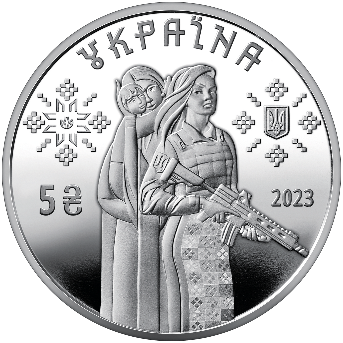 UKRAINA 5 UAH Kobiety obrończynie 2023