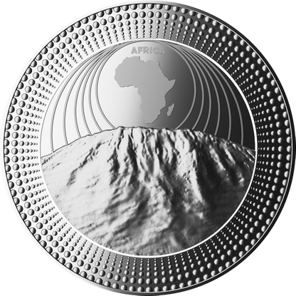Niue 5 $ Africa - Kilimanjaro 2023 2 Oz Ag.999