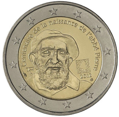 2 euro FRANCJA Abbe Pierre 2012