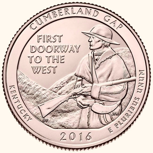 USA 25 c Park narodowy Cumberland 2016 nr 32 24k Au