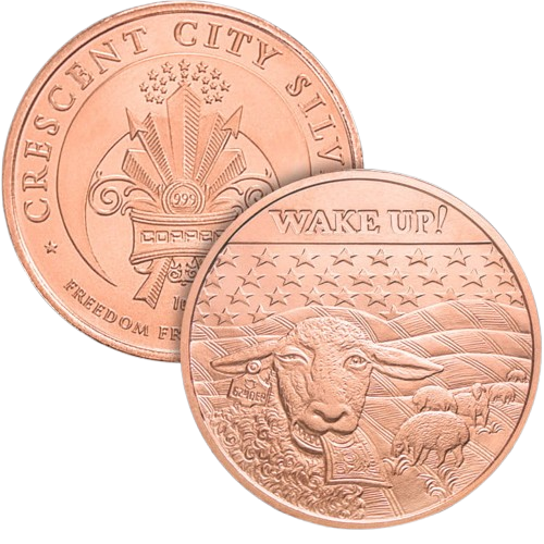 USA Wake up! 1 oz Cu.999