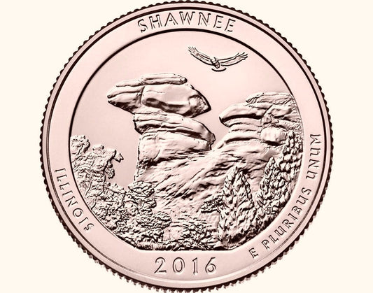 USA 25 c Park narodowy Shawnee 2016 nr 31 24k Au