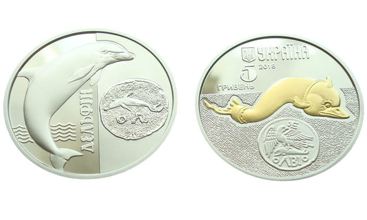 Ukraina 5 UAH Delfin 2018
