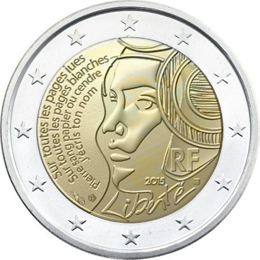 2 euro Francja 225 lat Federacji 2015