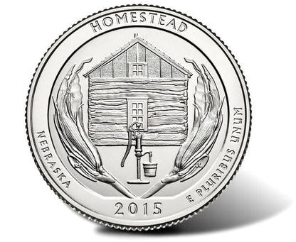 USA 25 c Park narodowy Homestead 2015 nr 26