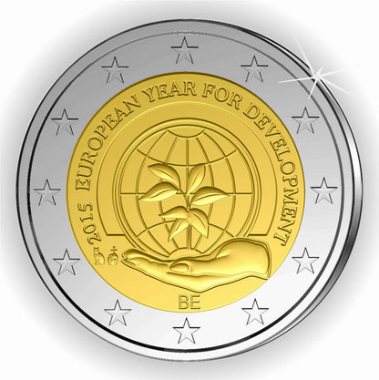 2 euro Belgia Rok rozwoju 2015