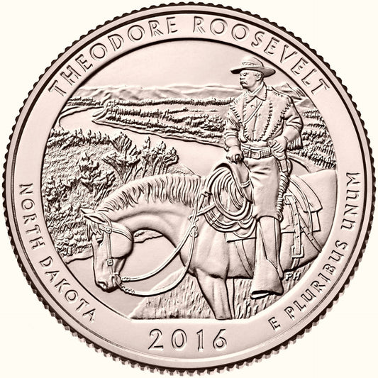 USA 25 c Park Theodore Roosevelt 2016 nr 34 24k Au