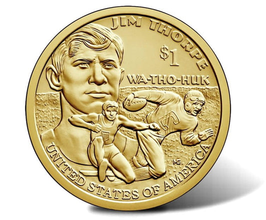 USA 1 $ Rdzenni Amerykanie Jim Thorpe 2018