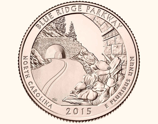 USA 25 c Park narodowy Blue Ridge 2015 nr 28 24kAu