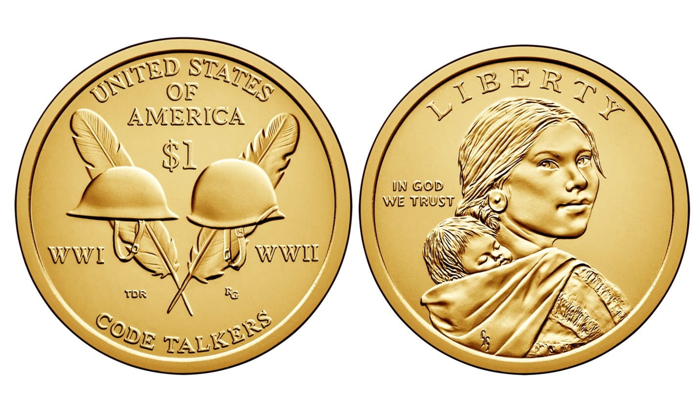 USA 1 $ Rdzenni Amerykanie Koderzy I i II WŚ  2016