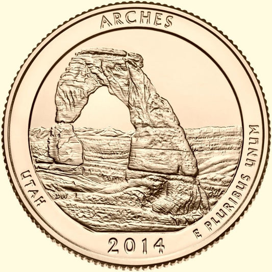 USA 25 c Park narodowy Arches 2014 nr 23 24 K Au
