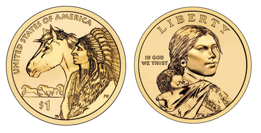 USA 1 $ Rdzenni Amerykanie Szlaki handlowe 2012