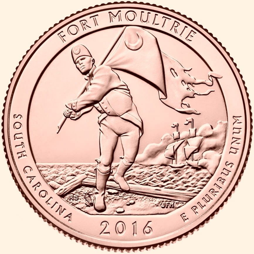 USA 25 c Park Fort Moultrie  2016 nr 35 24 KAu