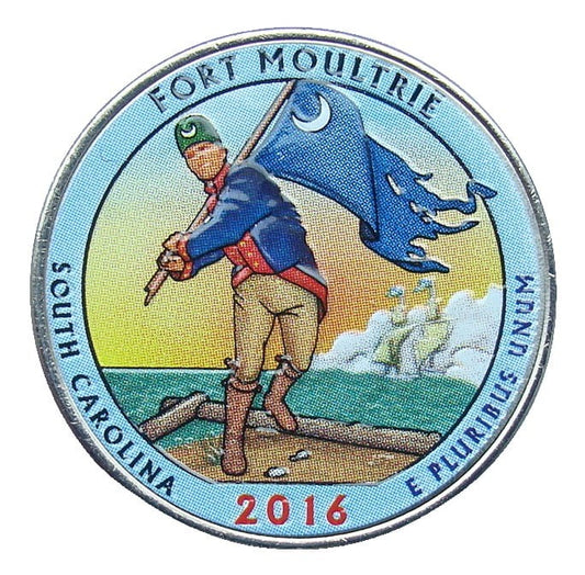USA 25 c Park Fort Moultrie  2016 nr 35 kolor x 1