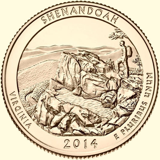 USA 25 c Park narodowy Shenandoah 2014 nr 22 24 K Au