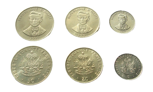Zestaw menniczy Haiti x3 1991+