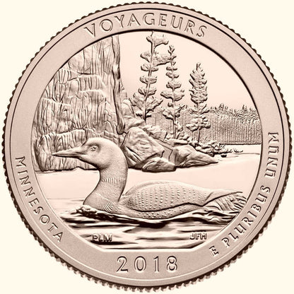 USA 25 c Park Voyageurs 2018 nr 43 24kAu
