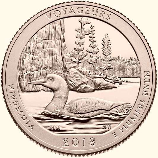 USA 25 c Park Voyageurs 2018 nr 43 24kAu
