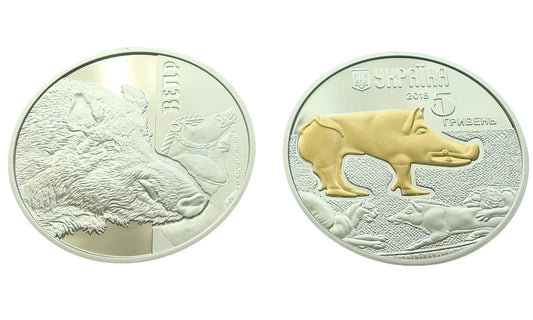 Ukraina 5 UAH Dzik 2018
