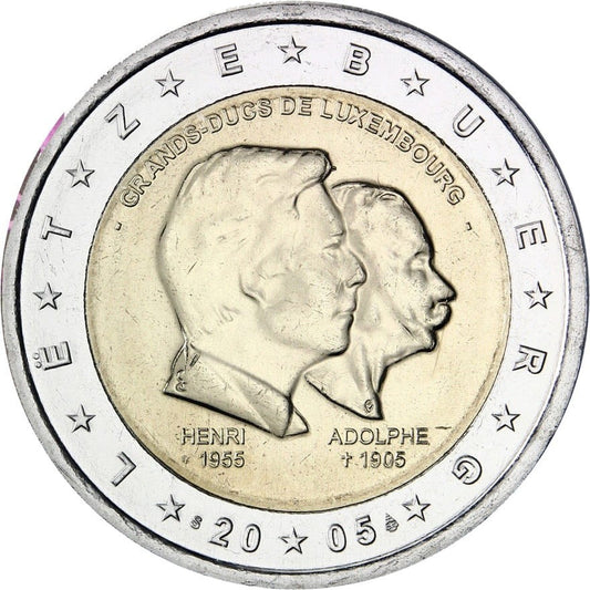 2 euro Luksemburg Urodziny księcia 2005