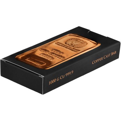 Germania Mint Copper Bar 1000 g Cu 999.9