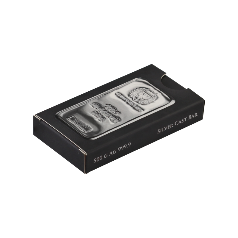 Germania Mint Silver Cast Bar 500 g Ag.999,9