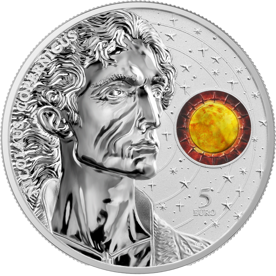 Malta 5 euro Mikołaj Kopernik 1ozAg.999 2023