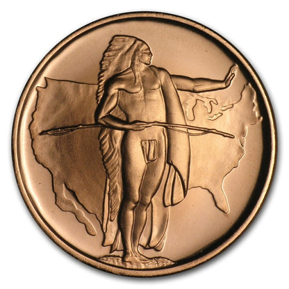 USA Oregon trail 1 oz Cu.999