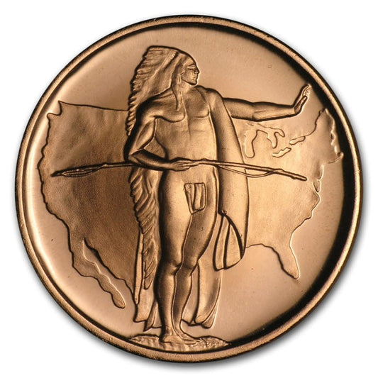 USA Oregon trail 1 oz Cu.999