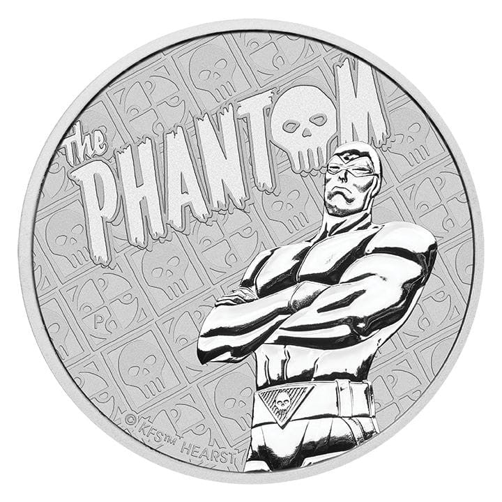 Tuvalu 1$ Phantom 2022 1 Oz Ag.999