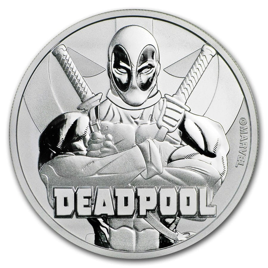 Tuvalu 1$ Deadpool 2018 1 Oz Ag.999