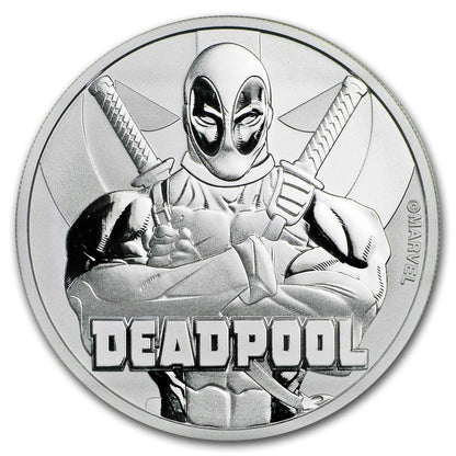 Tuvalu 1$ Deadpool 2018 1 Oz Ag.999