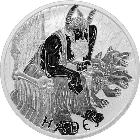 Tuvalu 1$ Gods Of Olympus - Hades 2021 1 Oz Ag.999