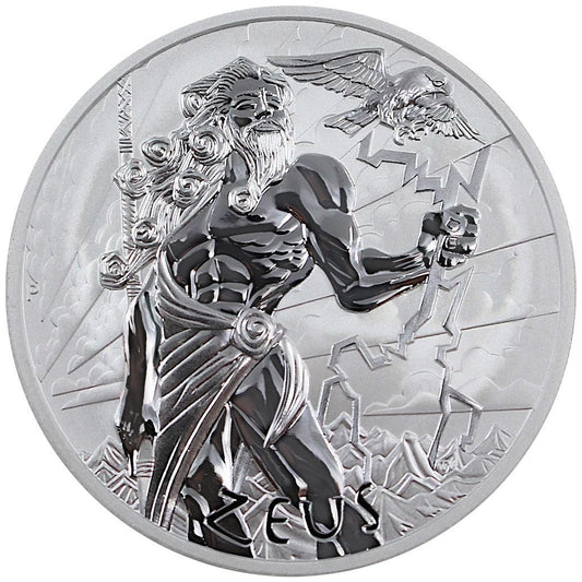 Tuvalu 1$ Gods Of Olympus - Zeus 2020 1 Oz Ag.999