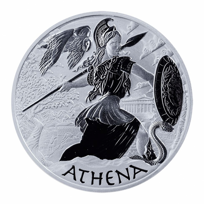 Tuvalu 1$ Gods of Olympus - Athena 2022 1 Oz Ag.999
