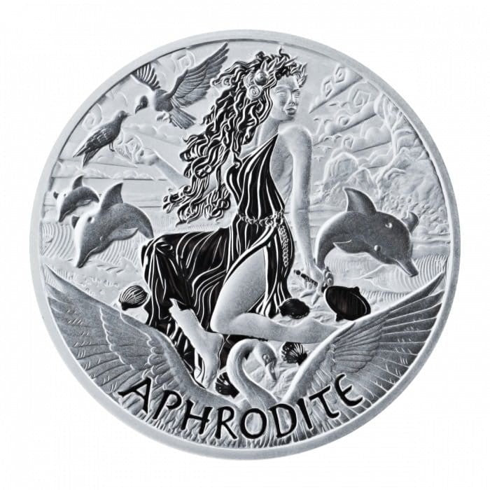 Tuvalu 1$ Gods of Olympus Afrodyta 2022 1oz Ag.999