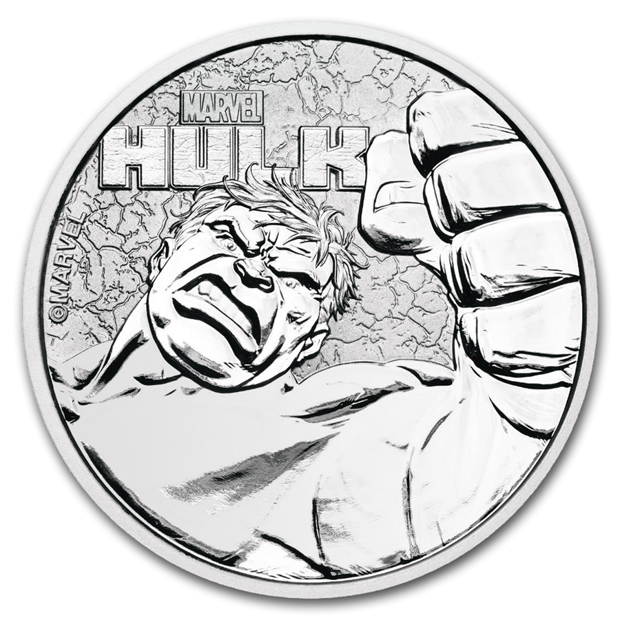 Tuvalu 1$ Hulk 2019 1 Oz Ag.999