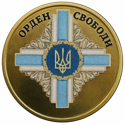 UKRAINA 10 karbowańców Order Wolności 2025