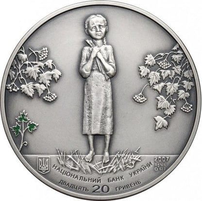 UKRAINA 20 UAH Wielki Głód oksydowana 2007