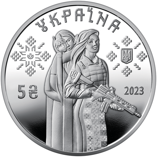 UKRAINA 5 UAH Kobiety obrończynie 2023