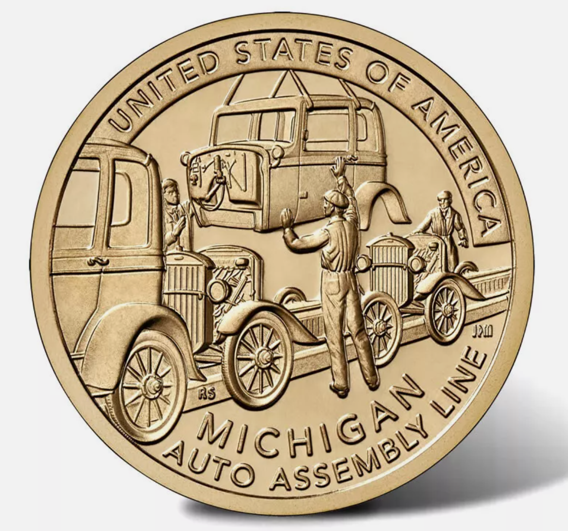 USA 1$ Innowacja Michigan Auto assembly line 2025 nr27