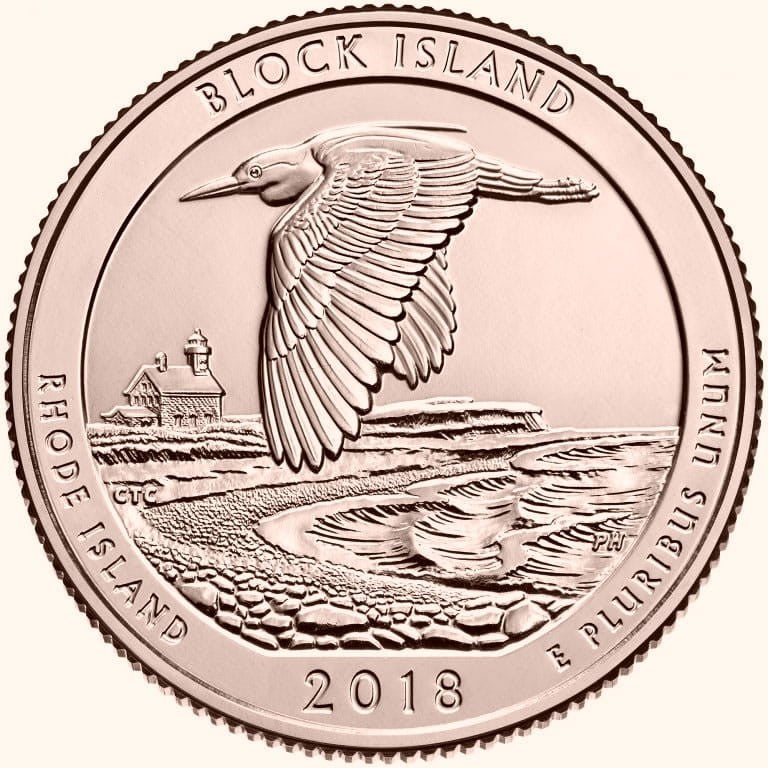 USA 25 c Park Block Island 2018 nr 45 24kAu