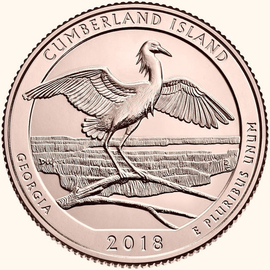 USA 25 c Park Cumberland islands 2018 nr 44 24kAu