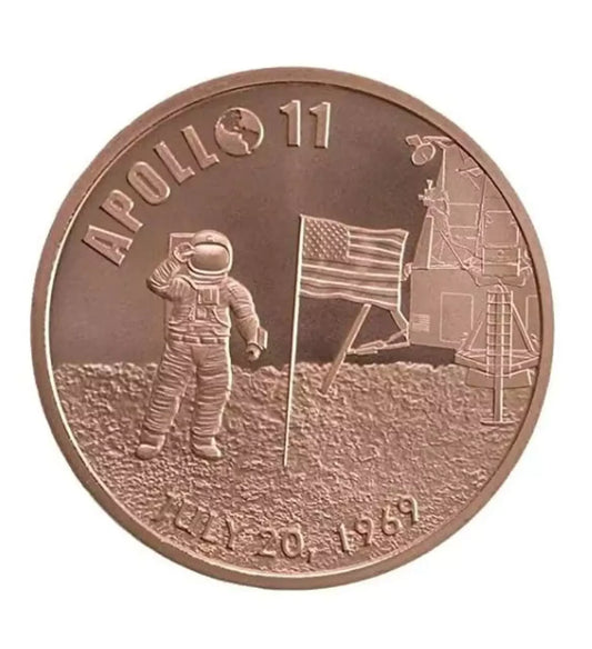 USA Apollo 11 50th Anniversary 1 oz Cu.999