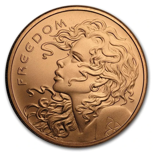USA Freedom girl 1 oz Cu.999 2019