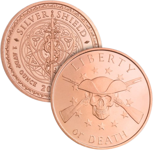 USA GSM liberty of death 1 oz Cu.999